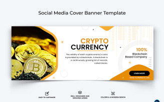 Crypto Currency Facebook Cover Banner Template-21