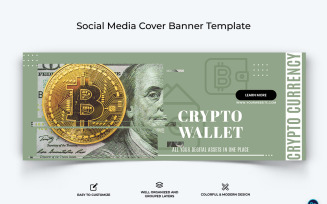 Crypto Currency Facebook Cover Banner Template-24
