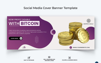 Crypto Currency Facebook Cover Banner Template-31
