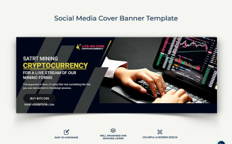 CryptoCurrency Facebook Cover Banner Design Template-04