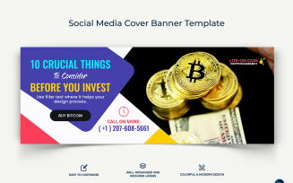CryptoCurrency Facebook Cover Banner Design Template-07