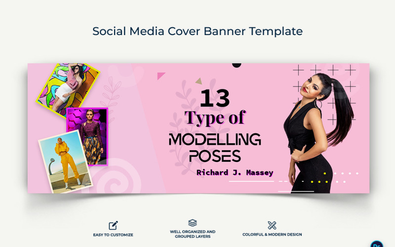 Fashion Facebook Cover Banner Design Template-03 Social Media