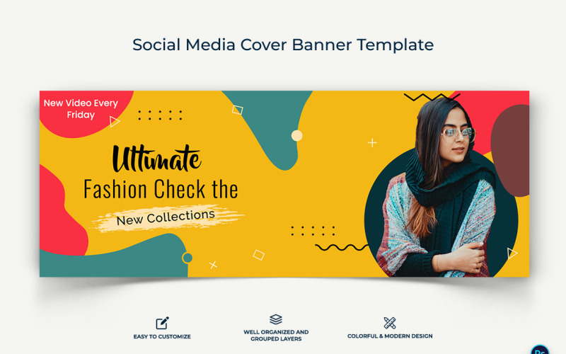 Fashion Facebook Cover Banner Design Template-20 Social Media