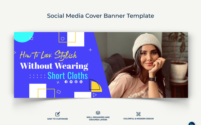 Fashion Facebook Cover Banner Design Template-21 Social Media