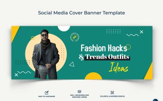 Fashion Facebook Cover Banner Design Template-23