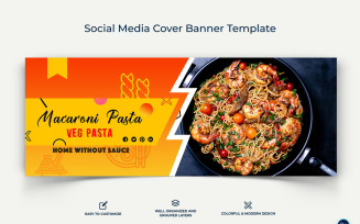 Food and Restaurant Facebook Cover Banner Design Template-02