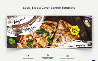 Food and Restaurant Facebook Cover Banner Design Template-13