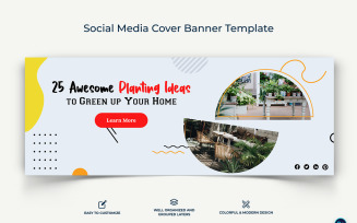 Home Gardening Facebook Cover Banner Design Template-06