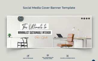 Interior Minimal Facebook Cover Banner Design Template-02