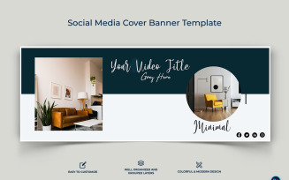 Interior Minimal Facebook Cover Banner Design Template-09