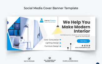 Interior Minimal Facebook Cover Banner Design Template-11