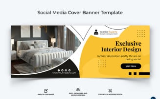 Interior Minimal Facebook Cover Banner Design Template-14