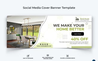 Interior Minimal Facebook Cover Banner Design Template-23