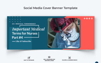 Medical and Hospital Facebook Cover Banner Design Template-05
