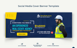 Real Estate Facebook Cover Banner Design Template-05
