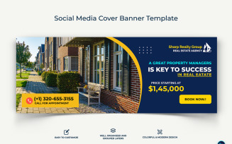 Real Estate Facebook Cover Banner Design Template-09