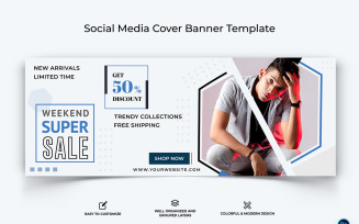 Sale and Offer Facebook Cover Banner Design Template-04