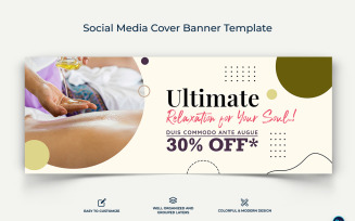 Spa and Salon Facebook Cover Banner Design Template-01