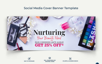 Spa and Salon Facebook Cover Banner Design Template-02