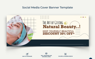 Spa and Salon Facebook Cover Banner Design Template-03