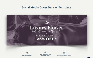Spa and Salon Facebook Cover Banner Design Template-05