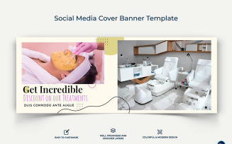 Spa and Salon Facebook Cover Banner Design Template-08