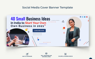 Startup Business Facebook Cover Banner Design Template-07