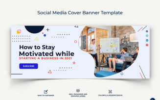 Startup Business Facebook Cover Banner Design Template-20