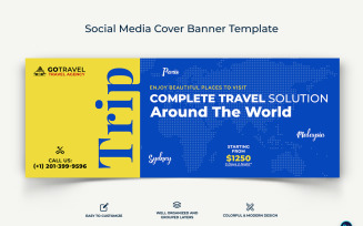 Travel Facebook Cover Banner Design Template-18