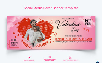 Valentines Day Facebook Cover Banner Design Template-01