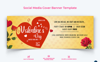 Valentines Day Facebook Cover Banner Design Template-02
