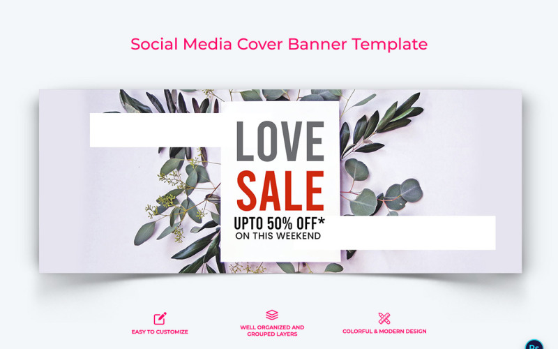 Valentines Day Facebook Cover Banner Design Template-16 Social Media