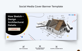 Architecture Facebook Cover Banner Design Template-02