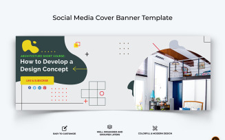 Architecture Facebook Cover Banner Design Template-11