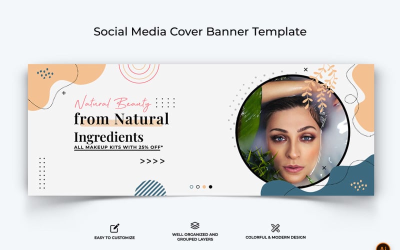 Beauty Tips Facebook Cover Banner Design-01 Social Media