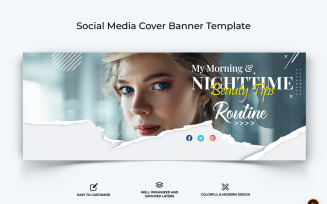 Beauty Tips Facebook Cover Banner Design-09