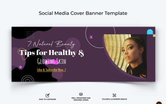 Beauty Tips Facebook Cover Banner Design-12
