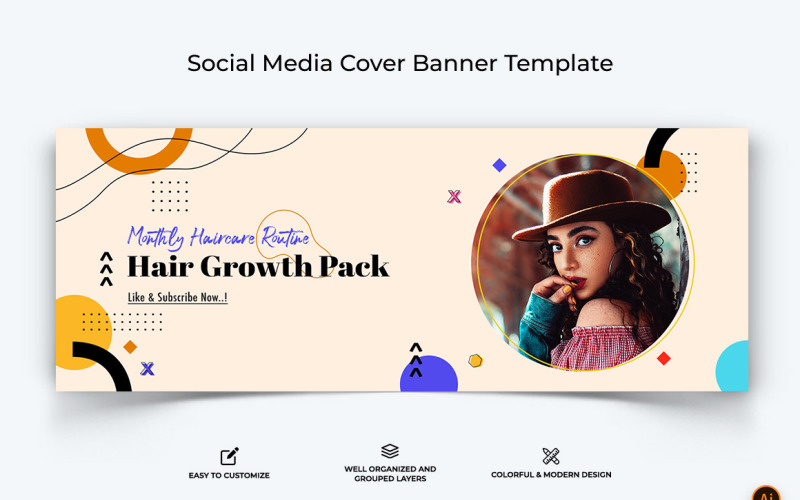Beauty Tips Facebook Cover Banner Design-16 Social Media