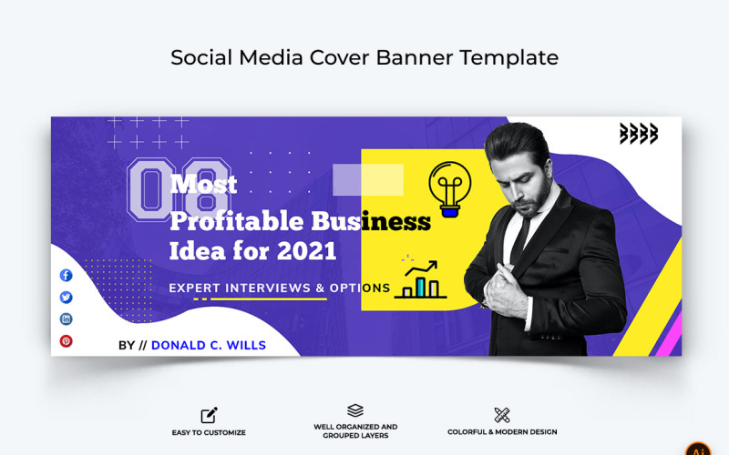 Business Services Facebook Cover Banner Design-05 Social Media