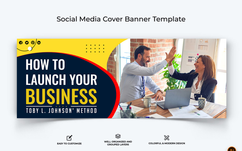 Business Services Facebook Cover Banner Design-23 Social Media