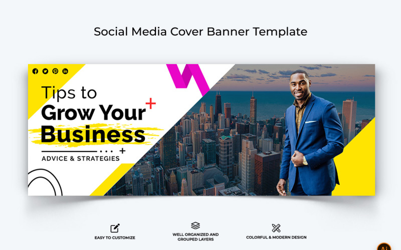 Business Services Facebook Cover Banner Design-24 Social Media