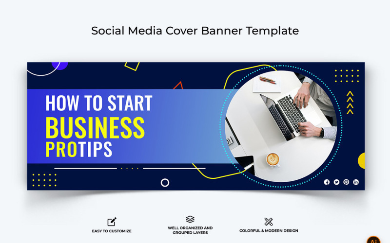 Business Services Facebook Cover Banner Design-29 Social Media