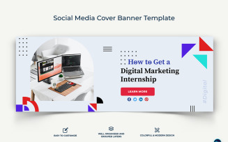 Digital Marketing Facebook Cover Banner Design Template-02