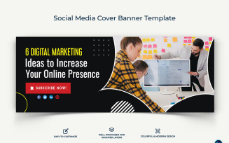 Digital Marketing Facebook Cover Banner Design Template-15