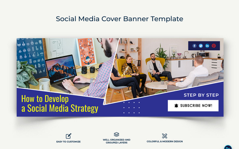 Digital Marketing Facebook Cover Banner Design Template-19 Social Media