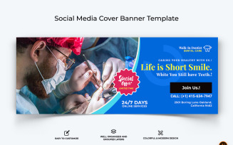 Dental Care Facebook Cover Banner Design-12