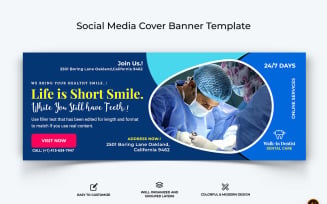 Dental Care Facebook Cover Banner Design-18