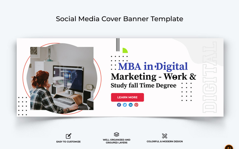 Digital Marketing Facebook Cover Banner Design-01 Social Media