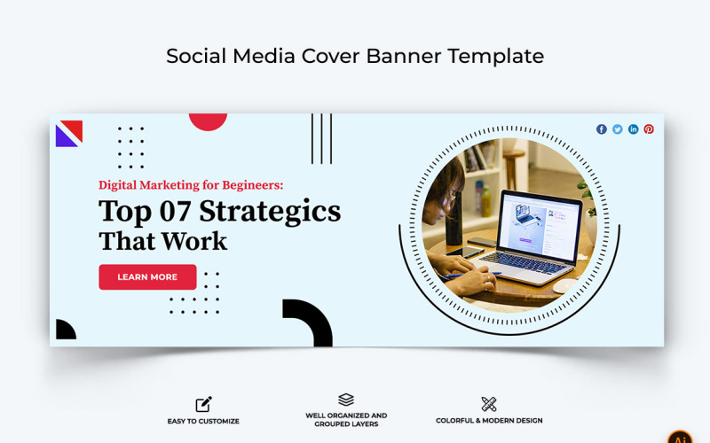 Digital Marketing Facebook Cover Banner Design-04 Social Media