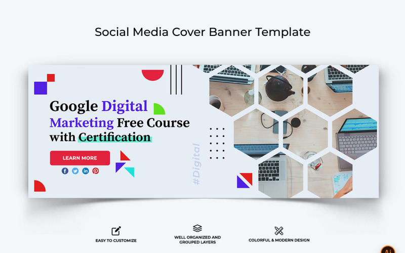 Digital Marketing Facebook Cover Banner Design-06 Social Media
